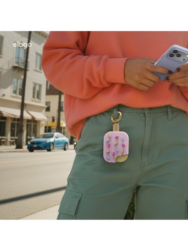 Elago для AirPods Pro 3 чехол Unique Ice Cream Hang case Lavender