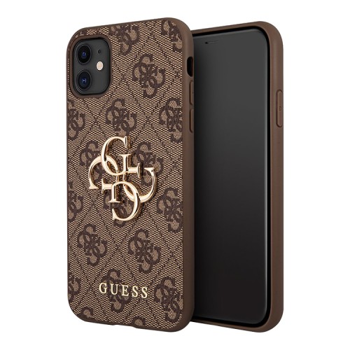 Чехол Guess 4G Big metal logo Hard для iPhone 11 | XR, коричневый