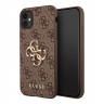 Чехол Guess 4G Big metal logo Hard для iPhone 11 | XR, коричневый