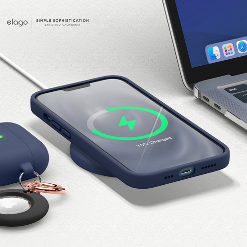 Чехол Elago Soft Silicone для iPhone 13, синий