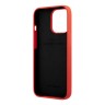Чехол Ferrari Liquid Silicone with metal logo Hard для iPhone 13 Pro, красный