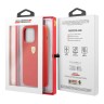 Чехол Ferrari Liquid Silicone with metal logo Hard для iPhone 13 Pro, красный