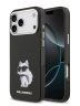 Karl Lagerfeld для iPhone 17 Pro Max чехол IML Aquarelle Choupette Metal cam Hard Black (MagSafe)