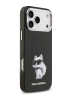 Karl Lagerfeld для iPhone 17 Pro Max чехол IML Aquarelle Choupette Metal cam Hard Black (MagSafe)