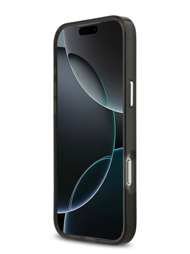 Karl Lagerfeld для iPhone 17 Pro Max чехол IML Aquarelle Choupette Metal cam Hard Black (MagSafe)