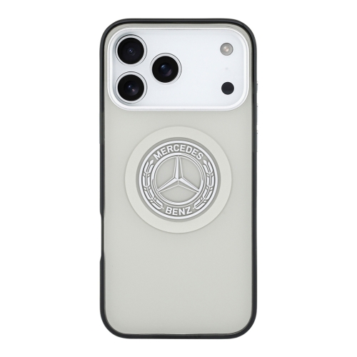 Mercedes для iPhone 17 Pro чехол IML Double Layer Vintage Logo Metal Cam Hard Grey (MagSafe)