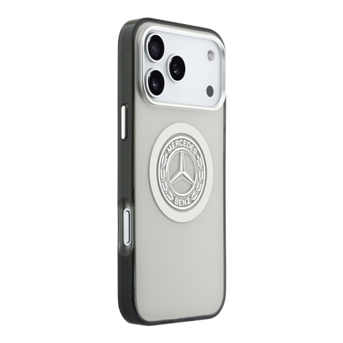 Mercedes для iPhone 17 Pro чехол IML Double Layer Vintage Logo Metal Cam Hard Grey (MagSafe)