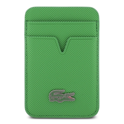 Lacoste картхолдер Wallet MagSafe Cardslot PVC Lacquer Metal logo Green