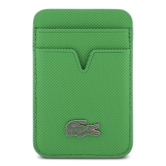 Lacoste картхолдер Wallet MagSafe Cardslot PVC Lacquer Metal logo Green