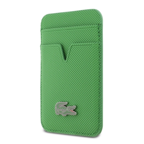Lacoste картхолдер Wallet MagSafe Cardslot PVC Lacquer Metal logo Green