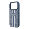 Guess для iPhone 17 Pro чехол PU 4G Stripes Hard Blue (MagSafe)