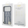 Guess для iPhone 17 Pro чехол PU 4G Stripes Hard Blue (MagSafe)