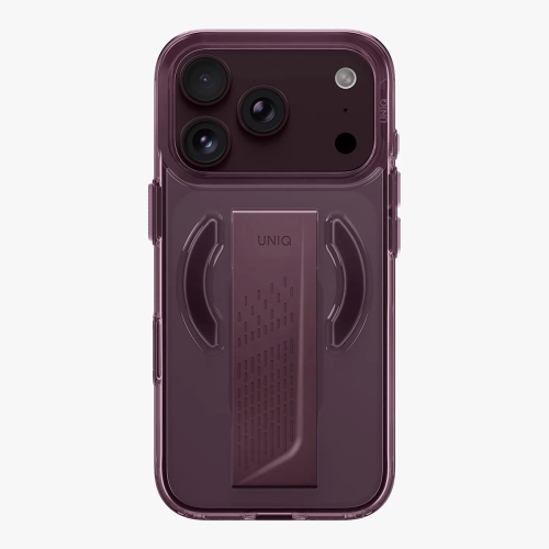 Uniq для iPhone 18 Pro/17 Pro чехол Heldro Air with FlexGrip Velvet Burgundy (MagSafe)