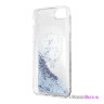 Чехол Karl Lagerfeld Liquid glitter Sailor Choupete для iPhone 7/8/SE 2020, голубой