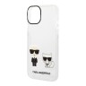 Чехол Lagerfeld Karl&Choupette Hard для iPhone 14 Plus, прозрачный