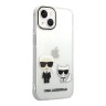 Чехол Lagerfeld Karl&Choupette Hard для iPhone 14 Plus, прозрачный