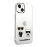 Чехол Lagerfeld Karl&Choupette Hard для iPhone 14 Plus, прозрачный