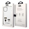 Чехол Lagerfeld Karl&Choupette Hard для iPhone 14 Plus, прозрачный