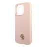 Чехол Guess Liquid Silicone 4G Small logo Hard для iPhone 13 Pro, розовый