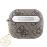 Чехол Guess PU leather 4G with metal logo and Charm для Airpods 3 (2021), коричневый