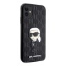 Чехол Lagerfeld PU Saffiano Monogram NFT Karl Ikonik Hard для iPhone 11, черный