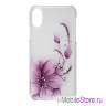 Чехол iCover HP Clear Hard Flower для iPhone X/XS, фиолетовый
