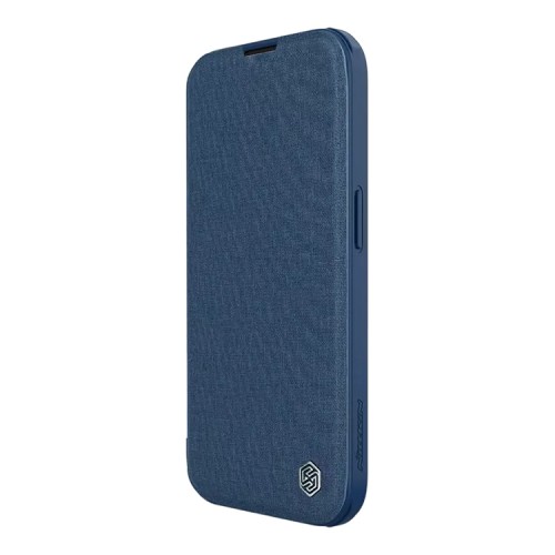 Nillkin для iPhone 15 Pro чехол QIN Pro (Cloth) Booktype Elite Blue