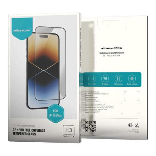 Nillkin стекло для iPhone 15 Plus, CP+PRO 2.5D 0.33mm Narrow border Black