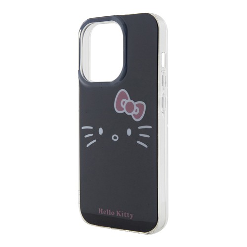 Hello Kitty для iPhone 15 Pro чехол PC/TPU Kitty Face Hard Black