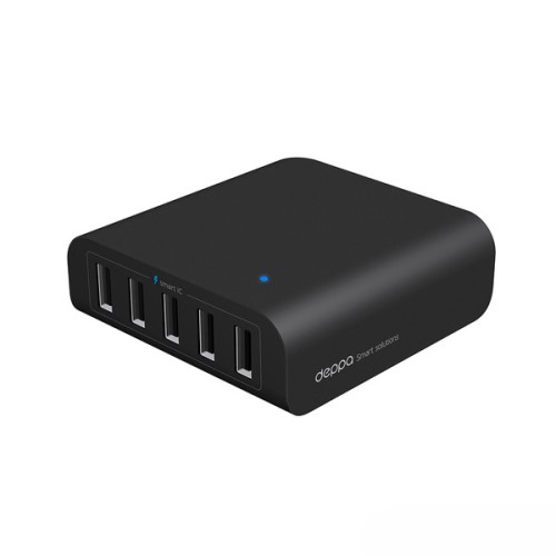 Сетевое зарядное устройство Deppa 5 USB 8A настольное