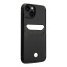 BMW для iPhone 15 чехол Signature Leather with Cardslot Hard Black