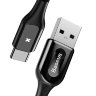 Baseus X-type Light USB-Type-C/USB-A (1 м), черный CATXD-A01