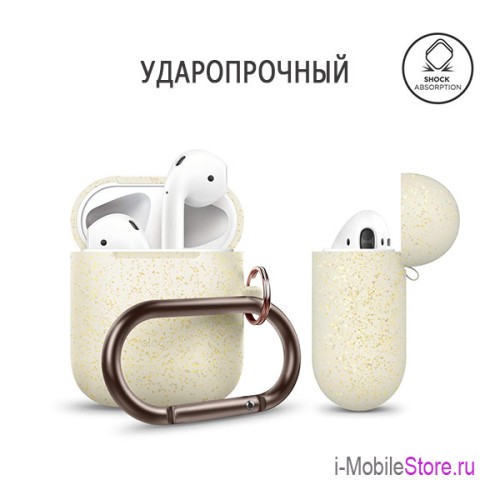 Чехол Elago Hang case для AirPods 1/2, Nightglow Pearl