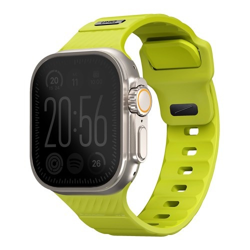 Uniq для Apple Watch 49-46-45-44 mm ремешок STRIDE FKM Rubber Lime Green