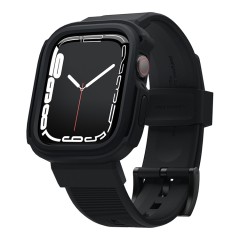 (Уценка) Elago Armor band для Apple Watch 4/5/6/7/8/SE с размером циферблата 45/44 мм, чехол с ремешком черный