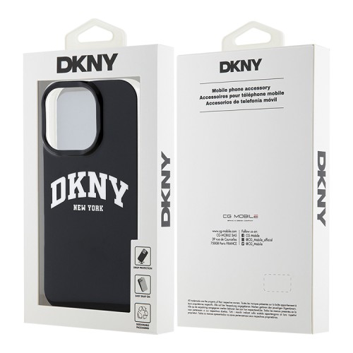DKNY для iPhone 16 Pro Max чехол PC/TPU Double layer Arch Logo Black