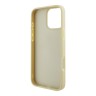 Guess для iPhone 16 Pro чехол Fixed Glitters 4G Big metal logo Gold