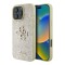 Guess для iPhone 16 Pro чехол Fixed Glitters 4G Big metal logo Gold