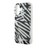 Karl Lagerfeld для iPhone 16 чехол PC/TPU Зебра со шнурком, черный