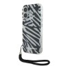 Karl Lagerfeld для iPhone 16 чехол PC/TPU Зебра со шнурком, черный