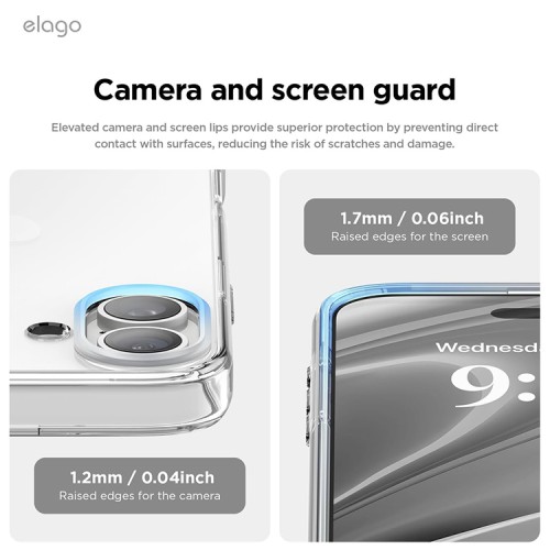 Elago для iPhone 16 чехол HYBRID (pc/tpu) Clear