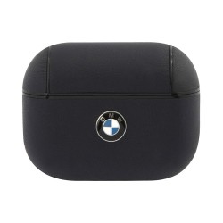Чехол BMW Signature leather with Metal logo для AirPods Pro, синий