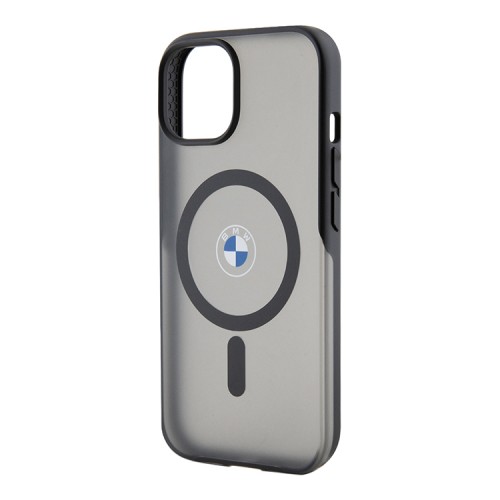 BMW для iPhone 15 чехол Signature PC/TPU Frosted Hard Black (MagSafe)