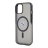 BMW для iPhone 15 чехол Signature PC/TPU Frosted Hard Black (MagSafe)
