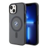 BMW для iPhone 15 чехол Signature PC/TPU Frosted Hard Black (MagSafe)