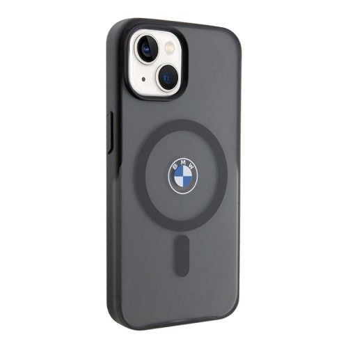 BMW для iPhone 15 чехол Signature PC/TPU Frosted Hard Black (MagSafe)