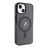 BMW для iPhone 15 чехол Signature PC/TPU Frosted Hard Black (MagSafe)