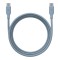 Energea Кабель Bazic GoCharge Weave USB-C to USB-C 60W 480 Mbps Soft braided Blue 1.5m