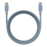 Energea Кабель Bazic GoCharge Weave USB-C to USB-C 60W 480 Mbps Soft braided Blue 1.5m