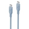 Energea Кабель Bazic GoCharge Weave USB-C to USB-C 60W 480 Mbps Soft braided Blue 1.5m
